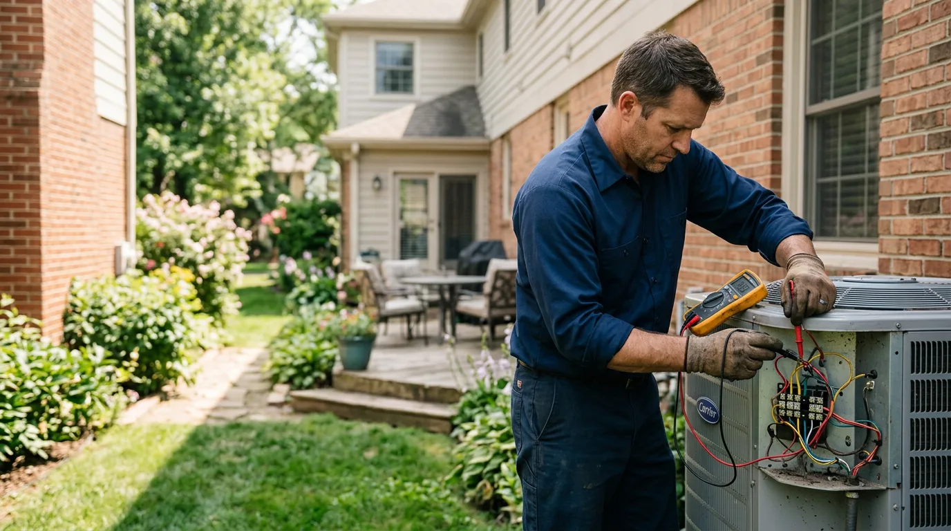 HVAC technician working near Eustace, TX